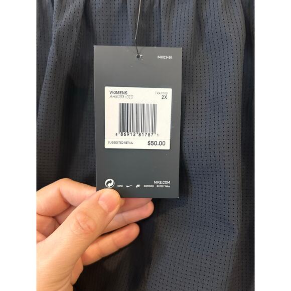 Nike Women's One Dri-FIT High-Waisted 3" 2-in-1 Shorts Size 2X - Picture 6 of 7